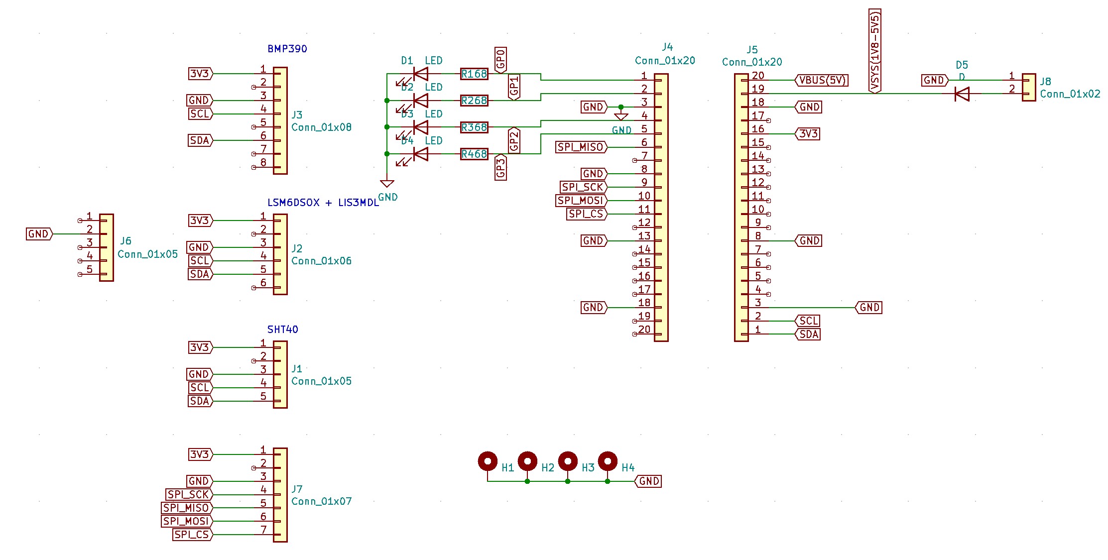 Flight computer PCB schematic