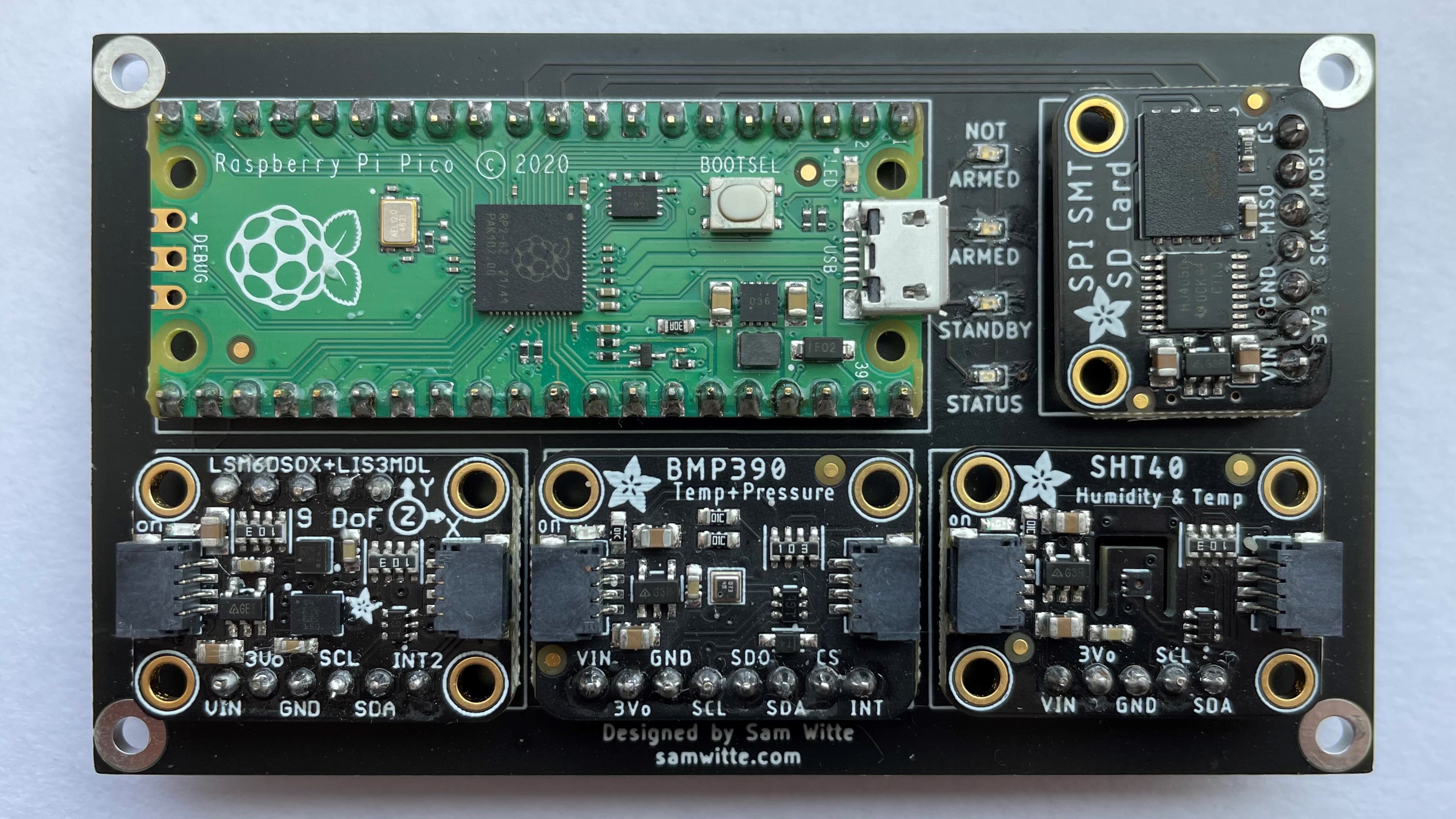 The soldered flight computer v1